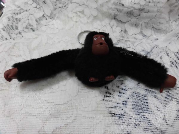 1803 kipling DAVINA ゴリラ チャーム キーホルダー 黒拍卖