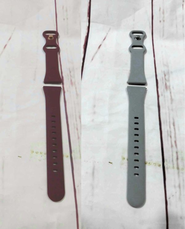 1048 シリコンバンド エンジとグレーの2点 替えバンド 16mm拍卖