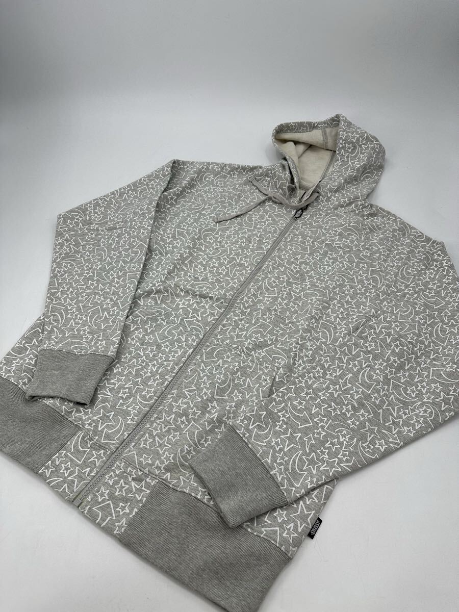 希少/新品 00s デッドストック/stussy/スターパーカー /L /ステューシー/スウェット ストリート シャツ ジップアップパーカー拍卖