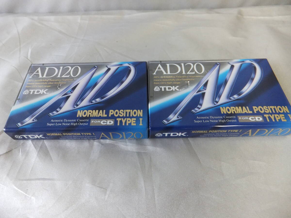 ■ TDK NORMAL POSITION TYPE1 AD120 TDKカセットテープ120分用2本組 ※新品購入未使用保管品拍卖
