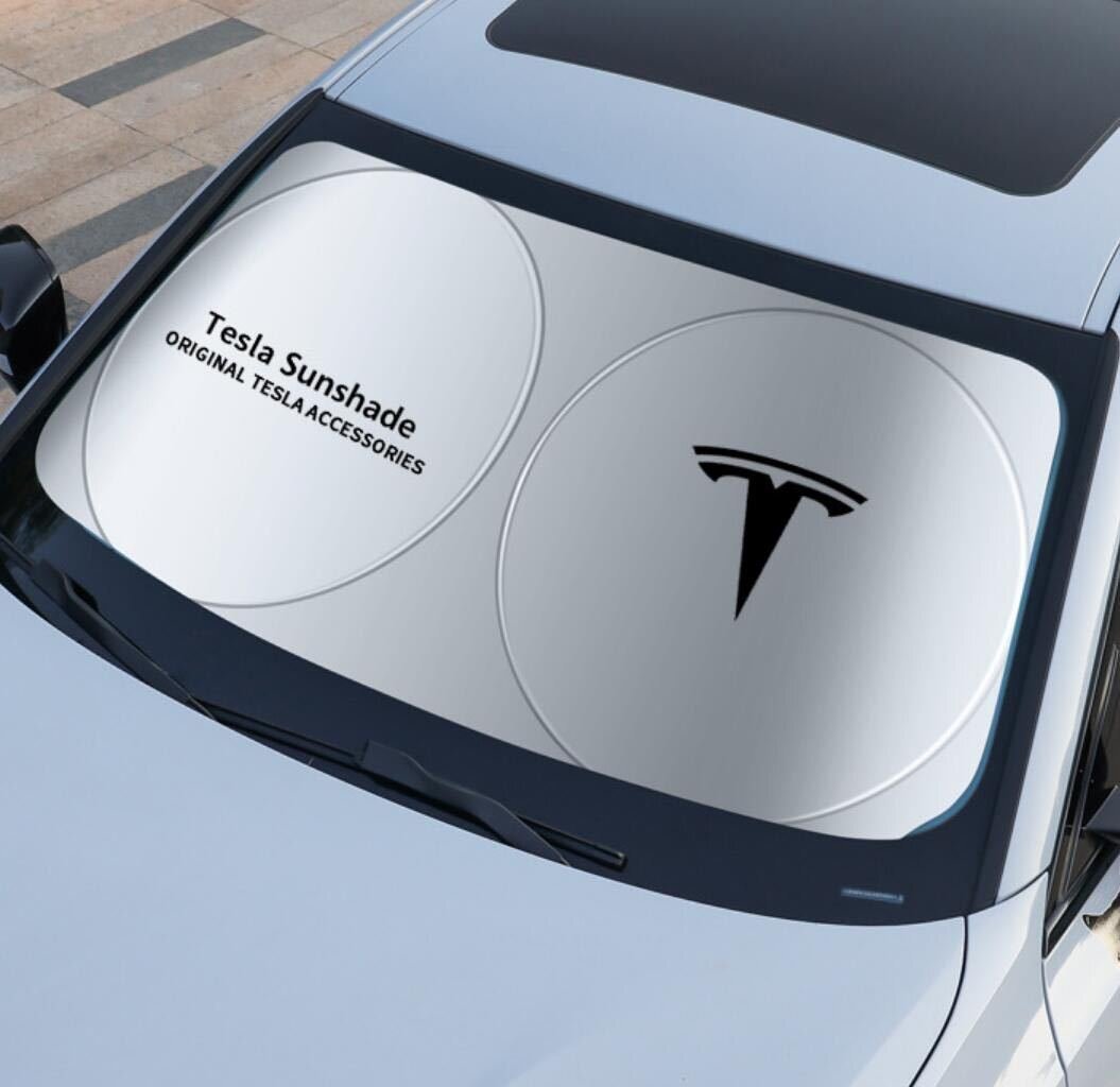 ★激レア★テスラ ロゴ フロントサンシェード 車用サンシェード 日よけ フロントカバー ガラスカバー★折りたたみ式★収納袋付★拍卖