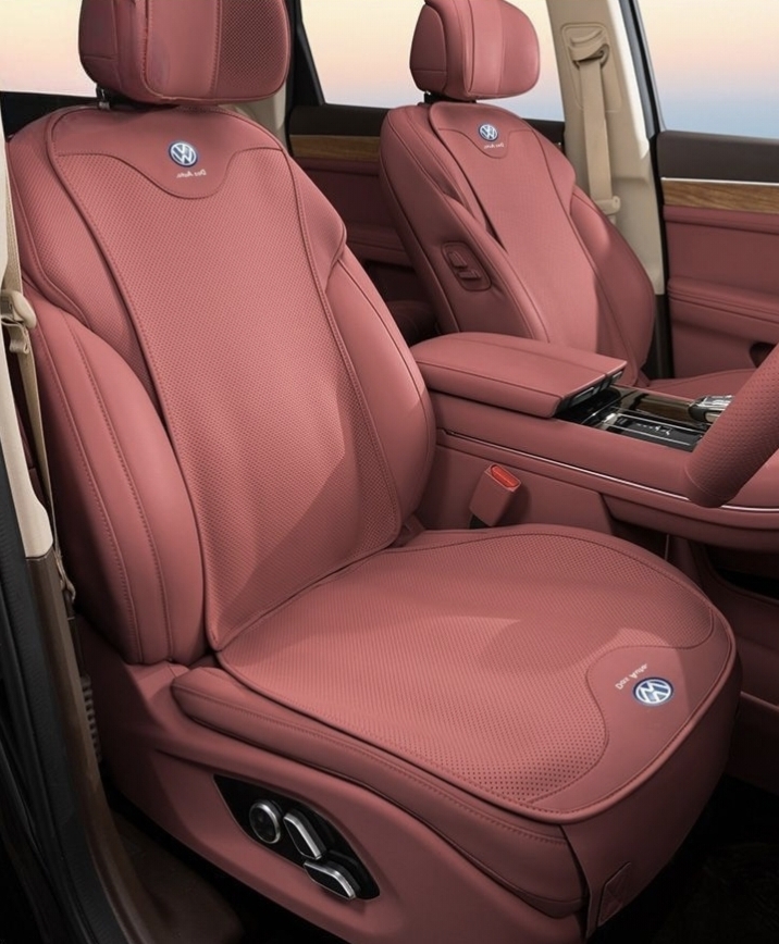 新作 フォルクスワーゲン 車用シートカバーセット シートシートクッション ナッパ革 前座席用座布団2枚+座席の背もたれ2枚★6色選択★拍卖