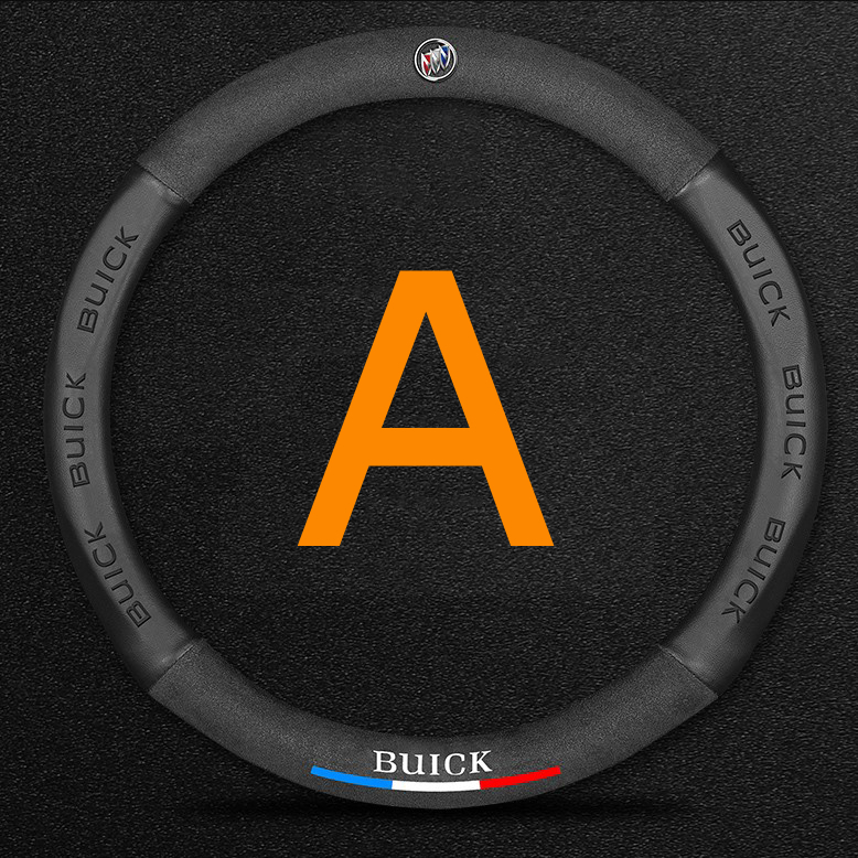 ハンドルカバー ビュイック ステアリングホイールカバー 本革 内装品 高級 牛革 専車ロゴ 内装品パーツ 滑りにくい 文字付き Buick拍卖