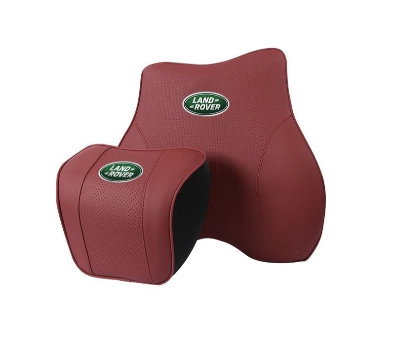 ランドローバー 首枕 高級革 ネックパッド 腰クッション 高品質 車用 背もたれクッション ネックピロー ヘッドレスト通気性弾性★5色選択★拍卖