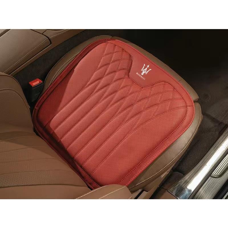 マセラティ Maserati シートクッション 車用クッション ナッパレザー お尻座布団 運転クッション 通気性 滑り止め 弾性 座布団 1個拍卖