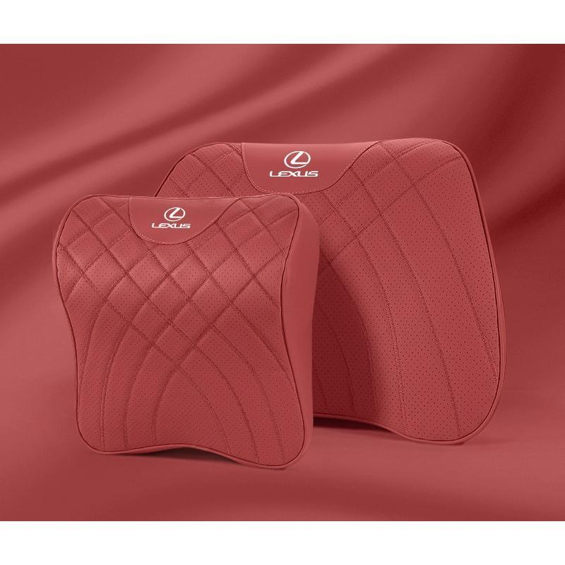 レクサス ネックパッド 腰クッション 車用 背もたれクッション ヘッドレスト 背当て ネックパッド1個+腰クッション1個拍卖