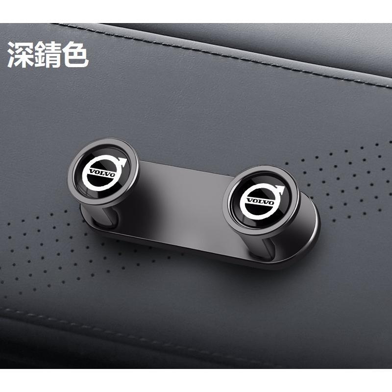 ボルボ VOLVO 車用収納ダブルフック 車内収納 車用シートフック 粘着式 2個セット ヘッドレストフック 6色選択可拍卖