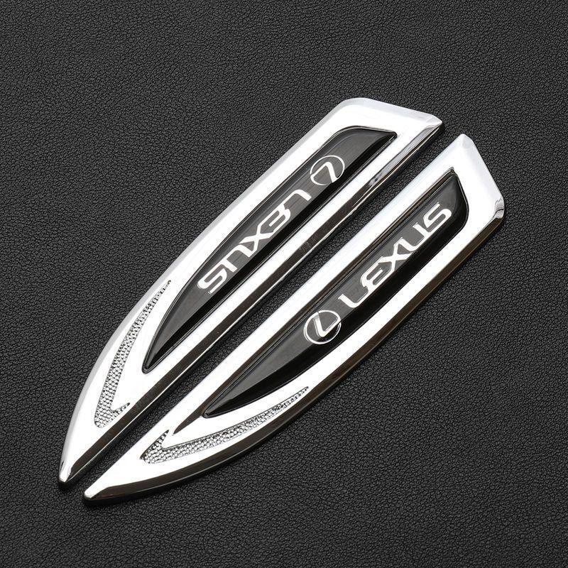 レクサス 車用エンブレム ステッカー デカール 2個セット バッジ 3Dメタル カーフェンダーサイドステッカー 車のスタイリング 拍卖
