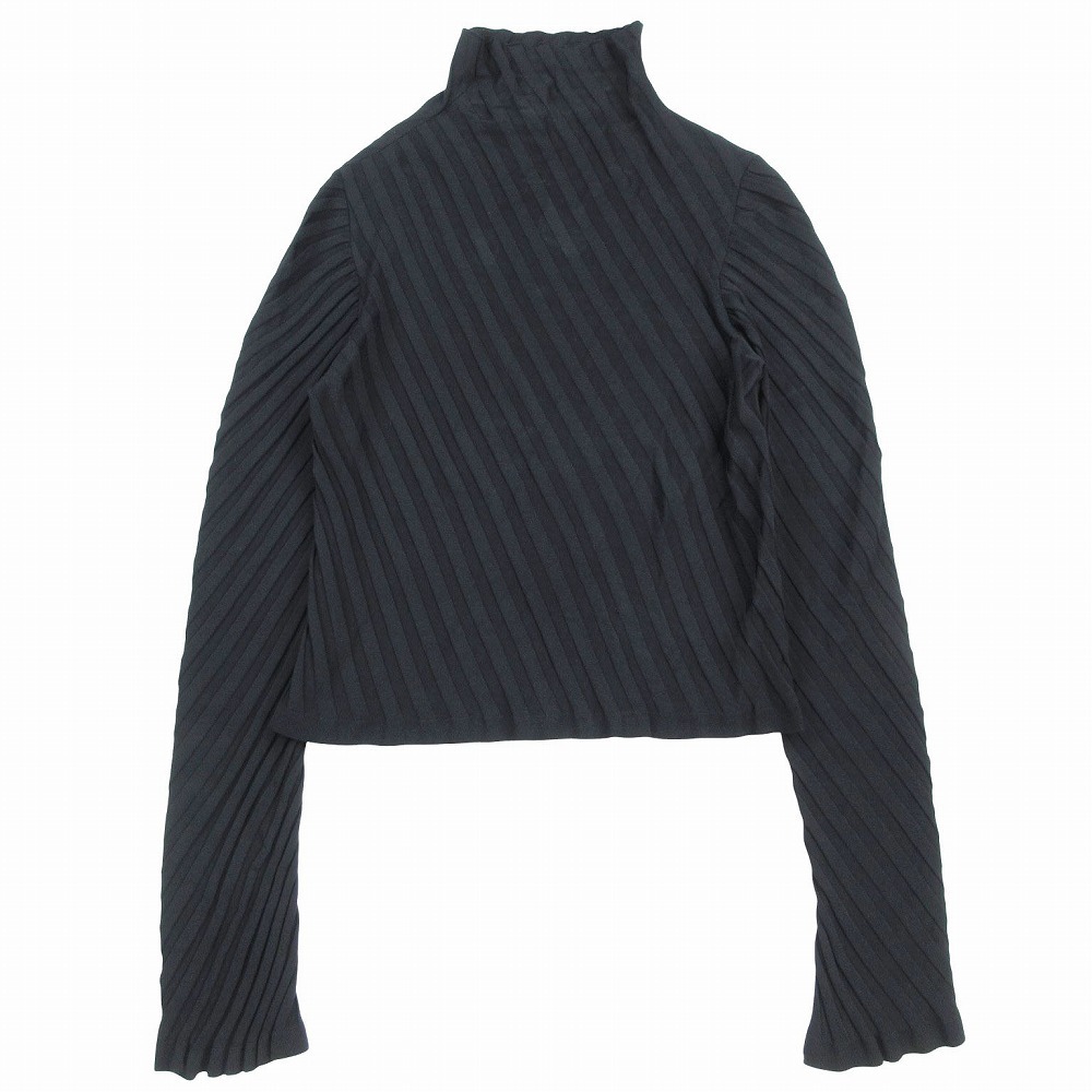 BALENCIAGA バレンシアガ トップス ツイストリブタートルネック 626186 T5145 長袖 ブラック サイズXS レディース 【中古】拍卖