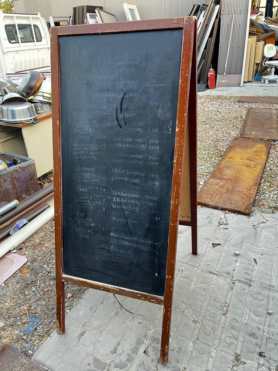A型看板 木製ブラックボード 飲食店 カフェ拍卖