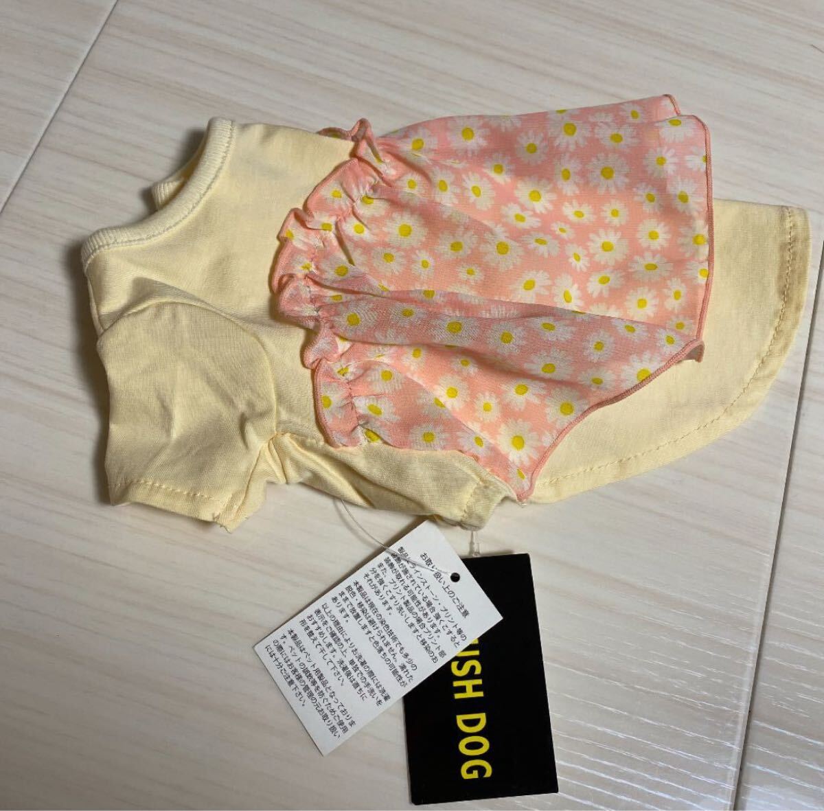 新品未使用タグ付きSサイズ 小型犬用ワンピース ピンク 花柄拍卖