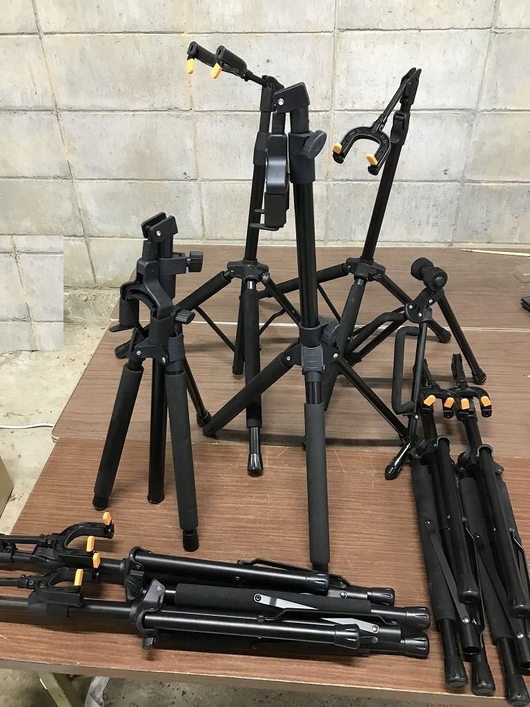 ★ 9台まとめて 楽器 スタンド 置台 ギタースタンド 管弦楽器 エレキギター ギター ヴァイオリン PLAYTECH その他 置き台拍卖