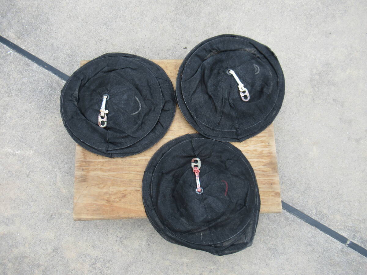 黒球 3個セット 船舶用 JCI認定品 かや タイプ 法廷備品 船検備品 黒色球形形象物 西日本救命機拍卖