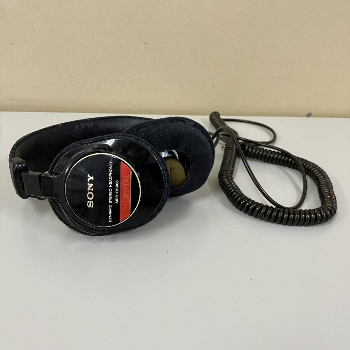 K314-M29-1632 SONY ソニー ダイナミックステレオ ヘッドフォン MDR-CD900 for DIGITAL 通電・音出し確認済み オーディオ ブラック TE拍卖