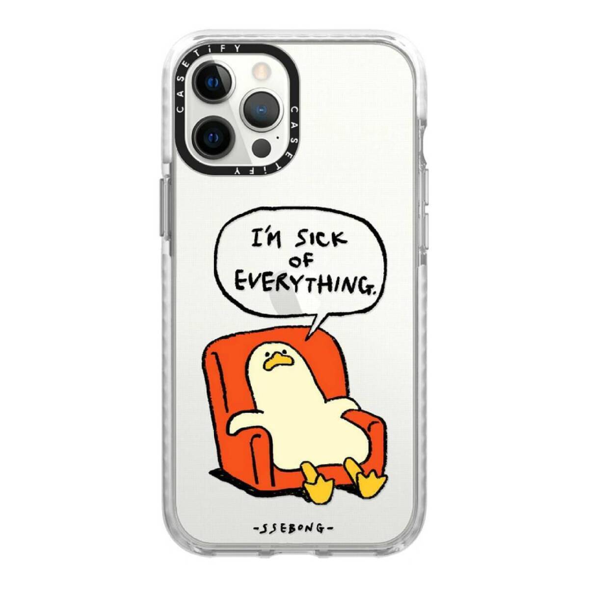 送料無料 CASETiFY インパクトケース iPhone12 Pro Max Melting Duck By SSEBONG クリア フロスト 新品 iPhoneケース 未使用拍卖