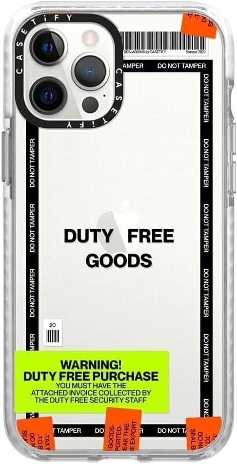送料無料 CASETiFY インパクトケース iPhone12 Pro Max Duty Free クリアフロスト 新品 iPhoneケース 未使用拍卖