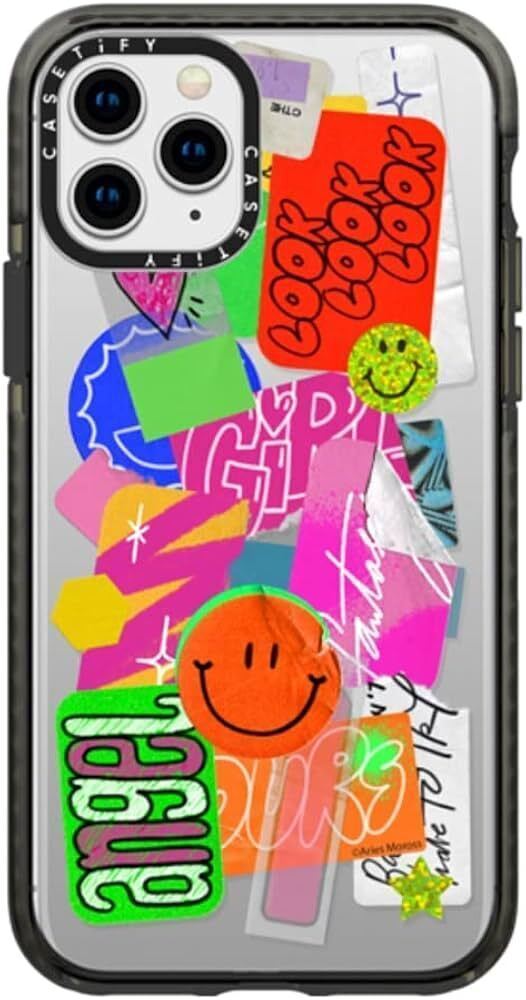 送料無料 CASETiFY iPhone11 Pro ケース Aries Moross Sticker クリアブラック 新品 未使用 iPhoneケース iPhone拍卖