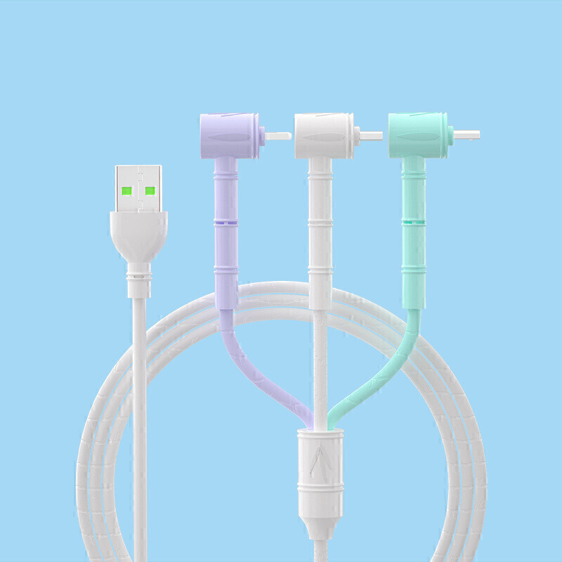 送料無料 3in1ケーブル 充電ケーブル L字型 1.8m 急速充電 USB 新品 未使用拍卖