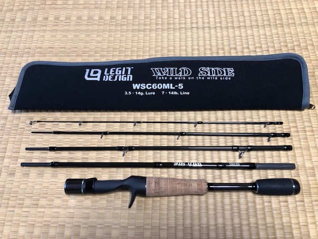 レジットデザイン ワイルドサイド WSC60ML-5 モバイルロッド パックロッド拍卖