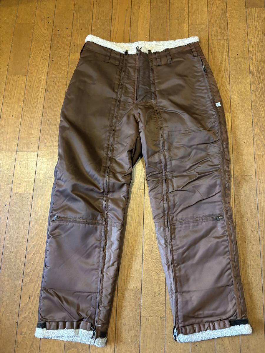 値下げ即決25000円 グッドイナフ B-7パンツ サイズM ブラウン拍卖