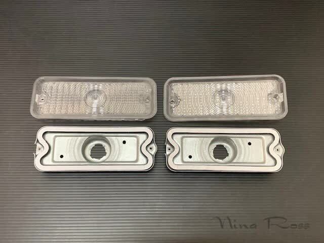 73 74 75 76 77 78 79 80 シボレー/GMC C10 トラック パークライトレンズ クリア パークレンズ ハウジング ペア 新品 ウインカー拍卖