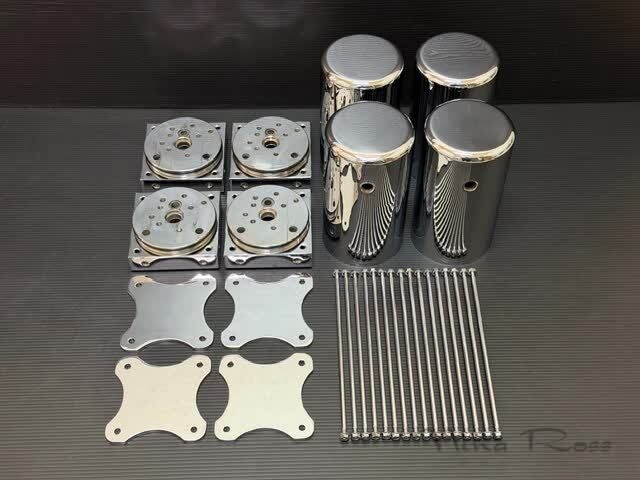 ハイドロ ミニブロック 4ポンプキット クローム アルミブロック バックプレート タンク インパラ ベルエア キャデラック拍卖