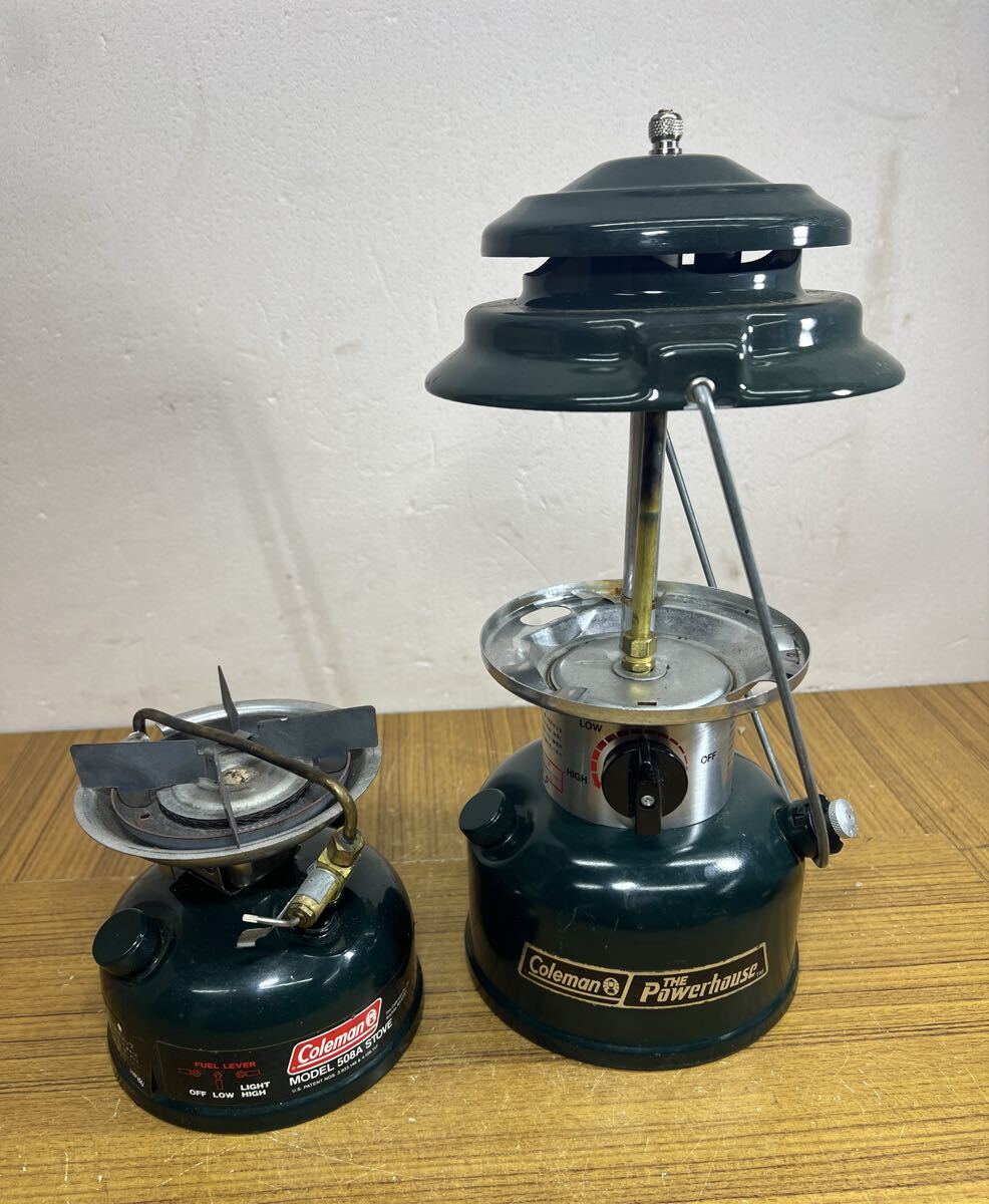 P1031-3. Coleman/コールマン Stove 508A /パワーハウス 290 シングルストーブアウトドア キャンプ 未確認 現状品*ジャンク拍卖