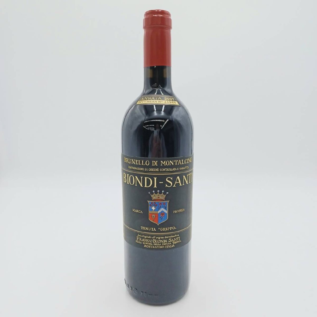 未開栓 2007 ブルネッロ ディ モンタルチーノ ビオンディ サンティ 750ml 13.5% 3W-15-1-169668-A拍卖