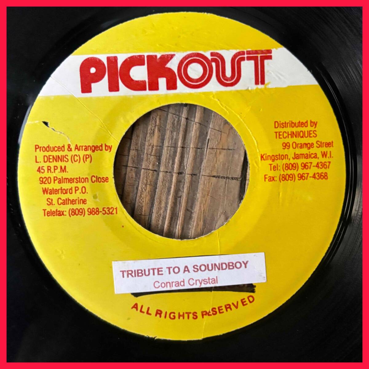 ★試聴!1987!MAURICE WHITE ”I NEED YOU” 替歌でSound Killa!【Conrad Crystal - Tribute To A Sound Boy】7inch Pickout JA拍卖