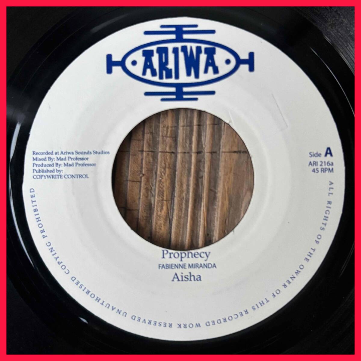 ★試聴!1986!初7”化!Killer Roots名作、Fabian/Prophecyをcover!Mad Professor!【Aisha - Prophecy】7inch Ariwa ARI 216 UK Reissue拍卖