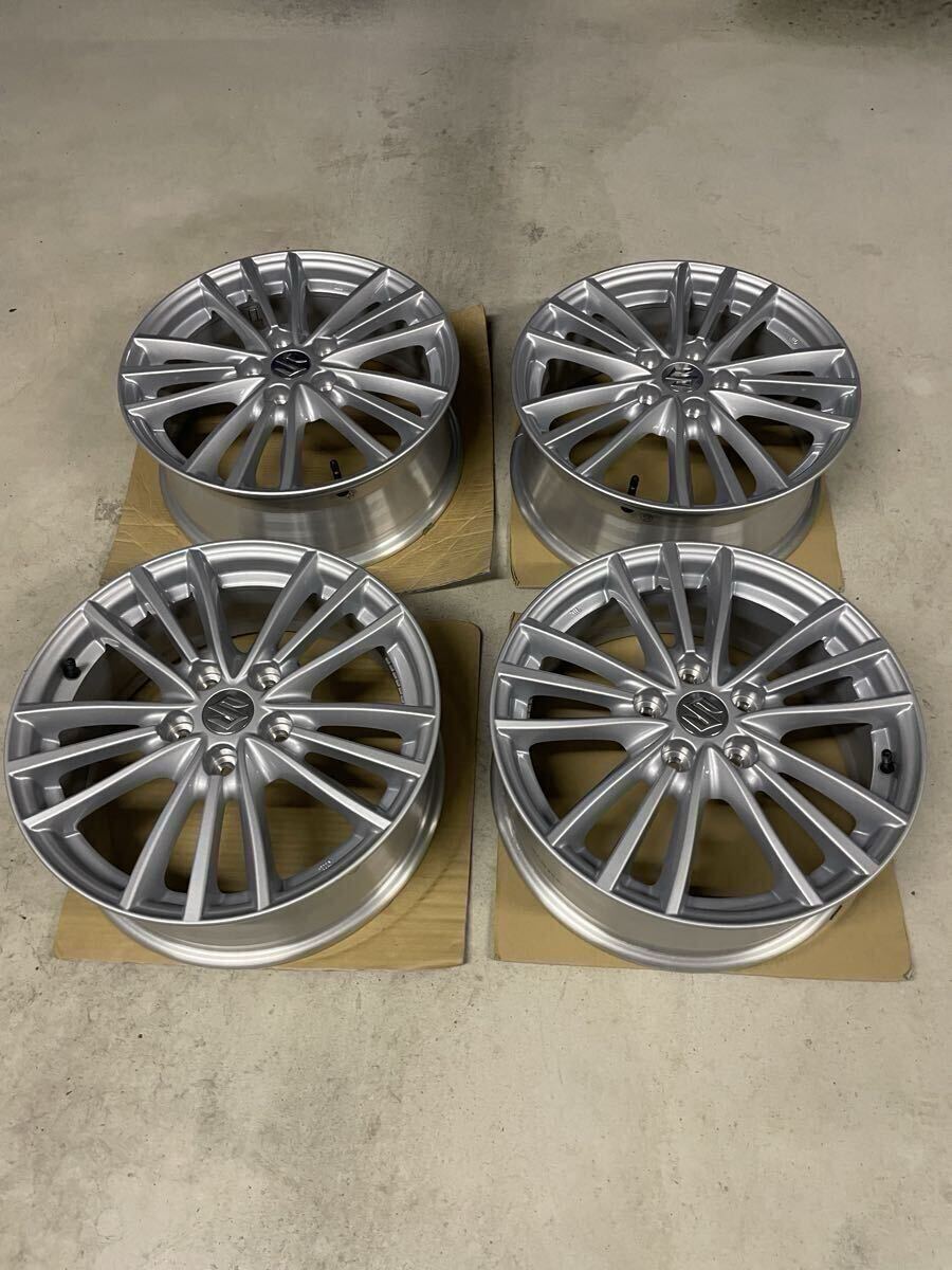 【新車外し】スズキ スイフトスポーツ ZC32S 純正ホイール 4本セット ENKEI製 エンケイ 17インチ 17×6.5j+50 5H PCD114.3拍卖