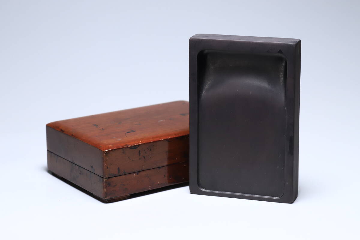 古硯 端渓硯 唐木箱 書道 書道具 老坑/麻子坑/端渓/中国美術/書道具/古美術/骨董品 L07856拍卖