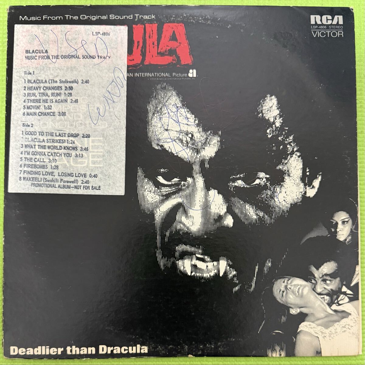 Jazz sampling raregroove record O.S.T. Blacula (LP) 1972拍卖