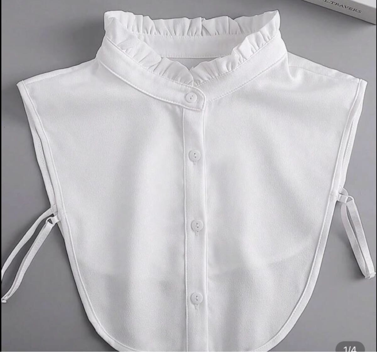 つけえり つけ襟 可愛い セーターやトレーナーに合わせて 新品 ホワイト シワになりにくい ブラウス 白 付け襟 フリル 豪華拍卖