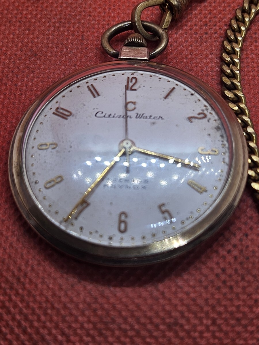 機械式 CITIZEN シチズン アンティーク Cマーク懐中時計 14Kゴールドフィールド 金張り ジャンク G3183拍卖