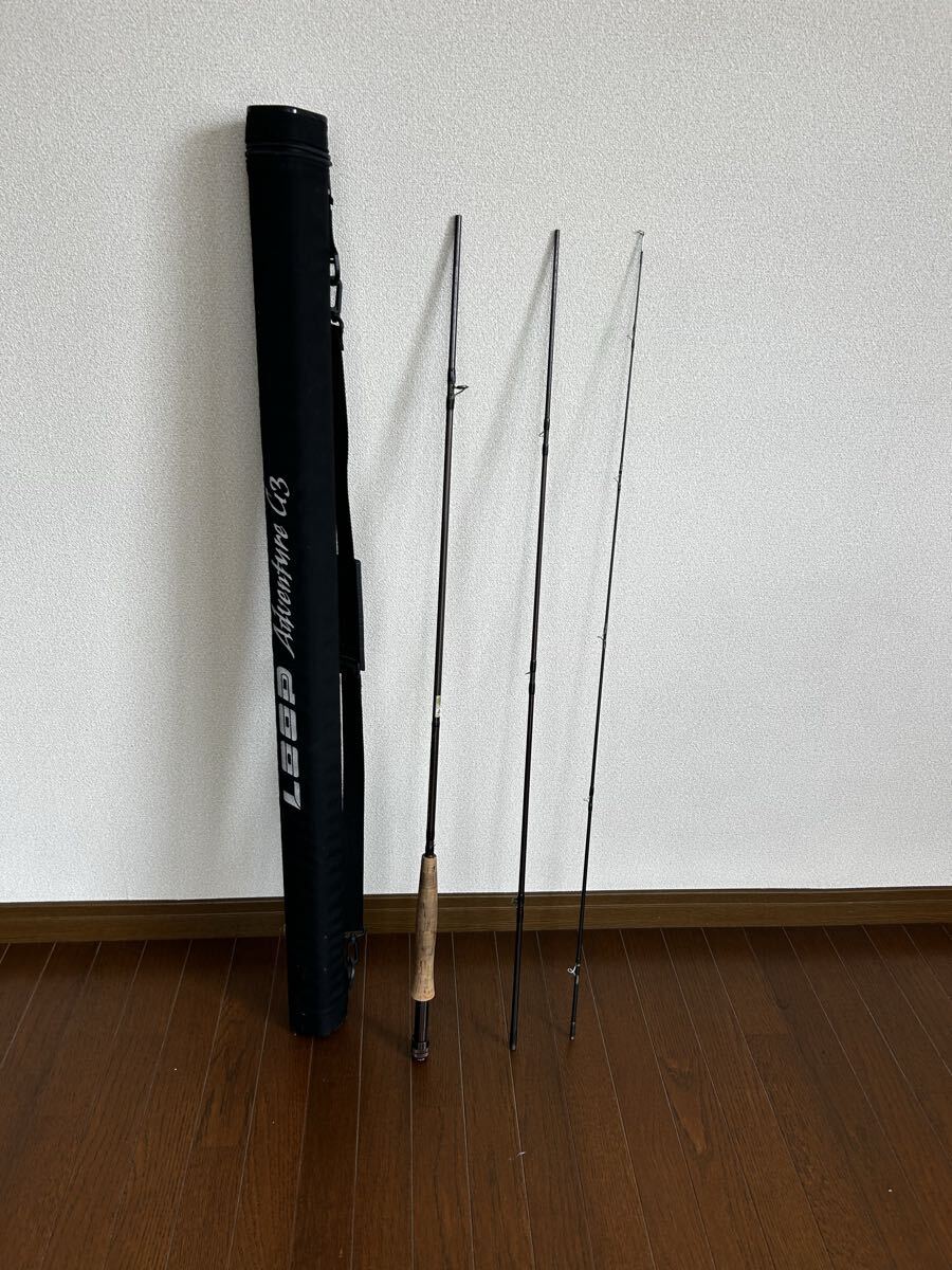 LOOP アドベンチャー #6 ロッドリールセットフライフィッシングインストラクター設定のシューティングラインシステムリール付き拍卖