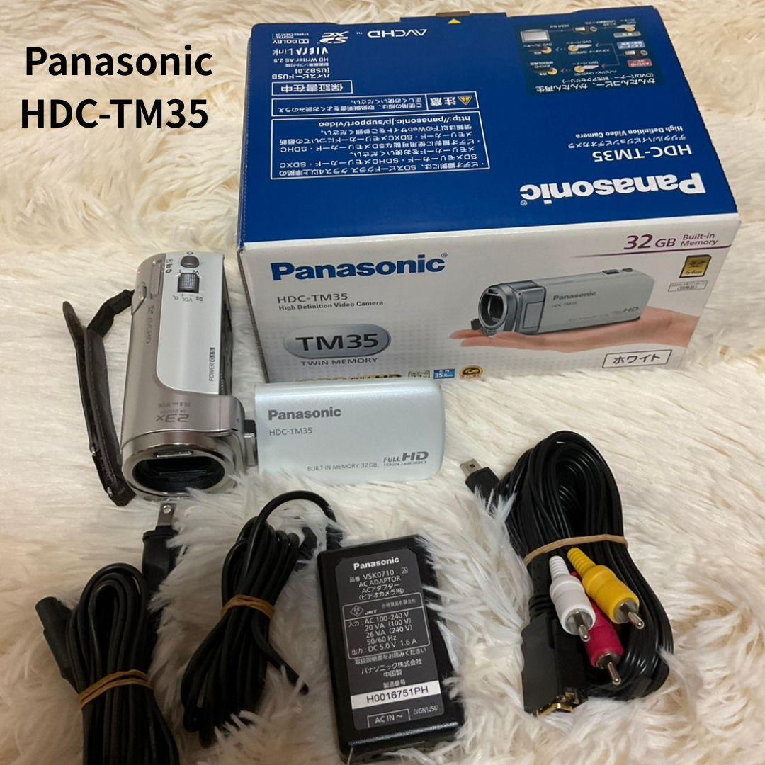 【美品 簡易動作確認済】Panasonic パナソニック HDC-TM35 ビデオカメラ 32GB デジタルビデオカメラ 元箱付き拍卖