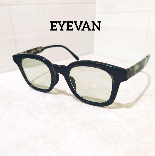1円【廃盤】EYEVAN アイヴァン アイバン サングラス 7285 715 ブラック 黒 綾部祐二 着用 眼鏡 メガネ アイウエア レア 希少 セルフレーム拍卖
