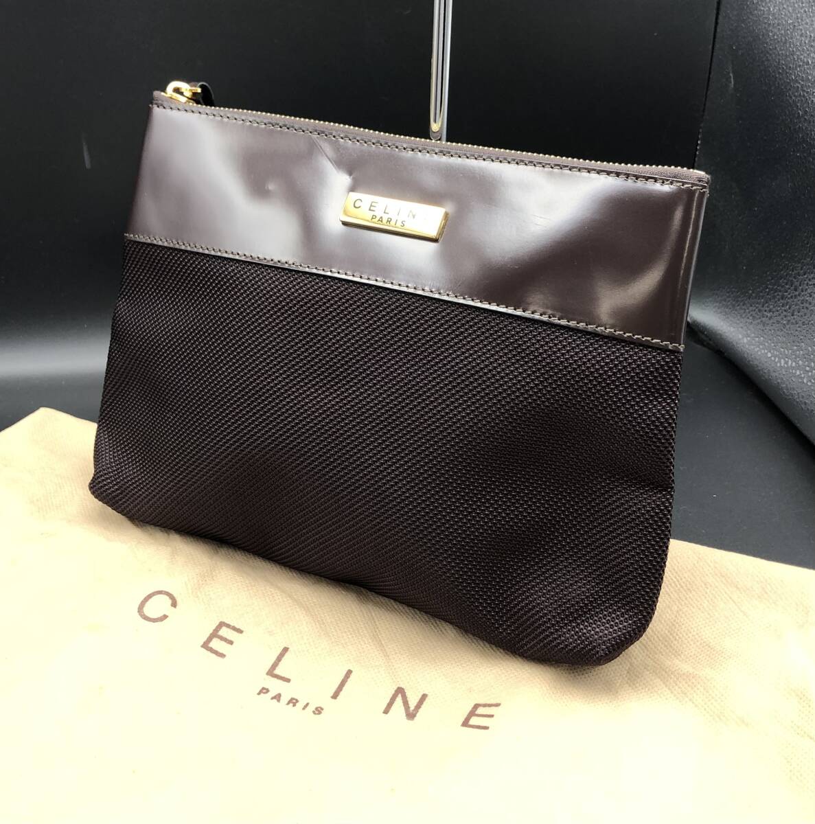 【ブランドetc】※80※ 【MALM-29】●セリーヌ・プレート付き・ポーチ●未使用品●付属品あり●拍卖