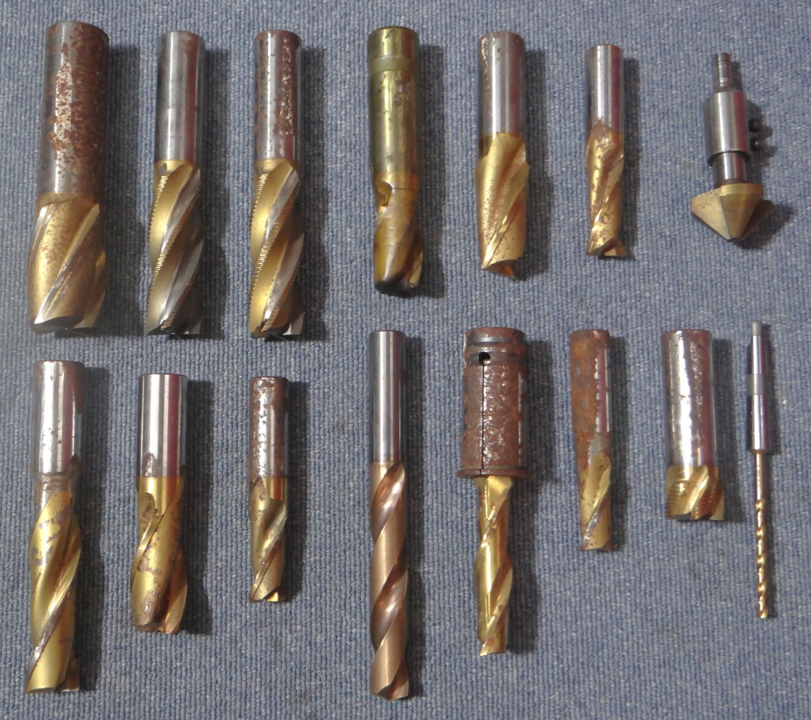 VT2869 ゴールドテーパーシャンクドリル まとめ15本セット 現状品拍卖