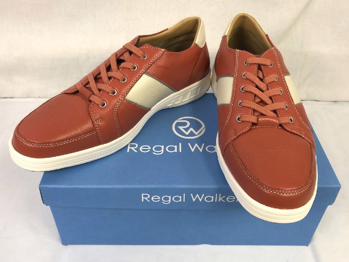 ☆☆Regal Walker リーガル ウォーカー スニーカー ディアスキン 27.0㎝ メンズ オレンジ 339WBH タグ付き ほぼ未使用☆美品拍卖