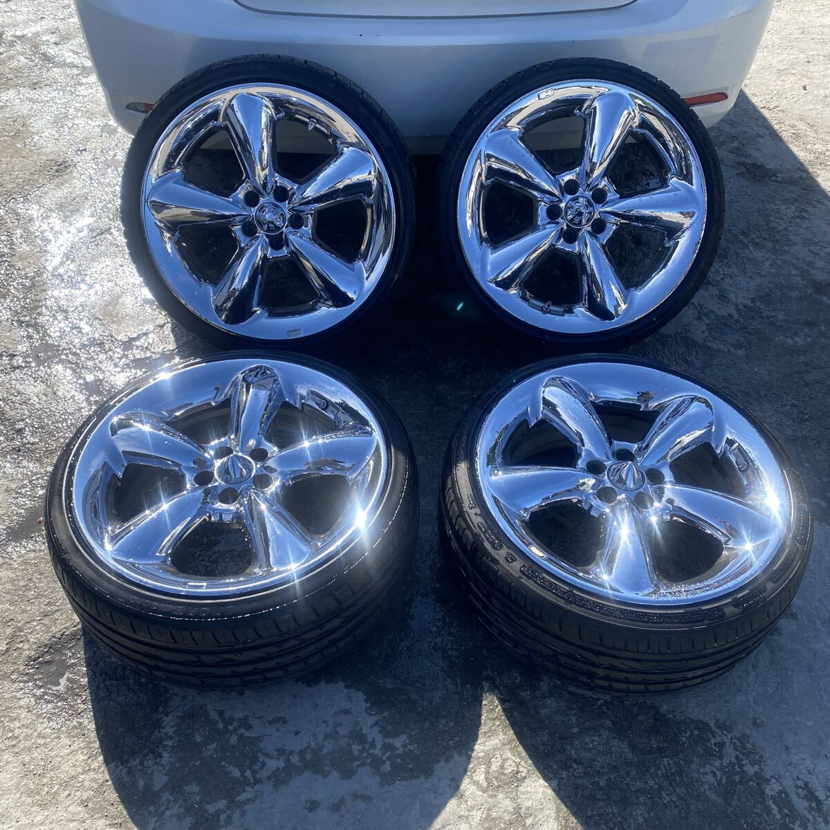 WORK ワーク Goocars グッカーズ メッキ 《215/35/ZR18 245/35/ZR18》18x8JJ 5x100 5H 4本セット タイヤホイールセット プリウスなど拍卖