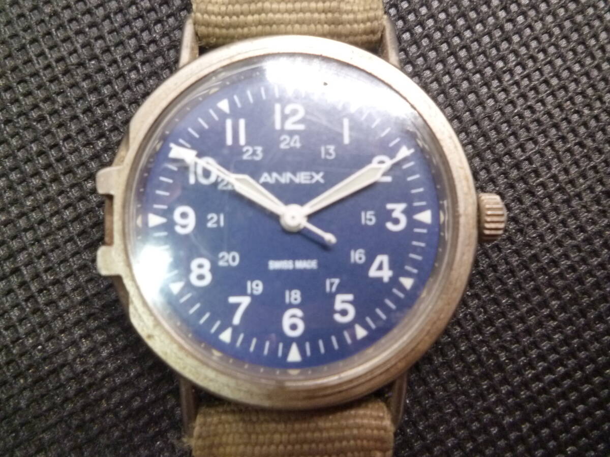 J25036) 中古 腕時計 ANNEX A46120269 ANE32 SWISS 未稼働 ジャンク品 ※発送ゆうパケットポストmini拍卖