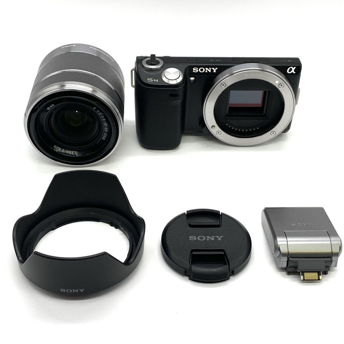 【10M38】 1円スタート SONY / NEX-5N ソニー ミラーレス一眼レフ ミラーレス LENS E 3.5-5.6/18-55 OSS 0.25m/0.82ft φ49 レンズ カメラ 拍卖