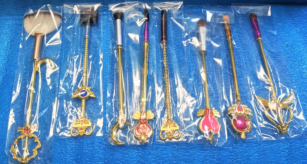 セーラームーン メイク ブラシ フェイスブラシ 8本 フルコンプ 送料無料 未使用拍卖