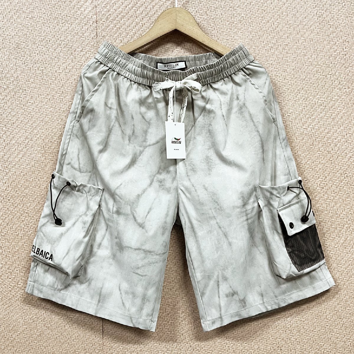 人気ヨーロッパ製※定価3万◆ブルガリア発※RISELIN ハーフパンツ 速乾 薄手 ゆったり スポーツ 個性 ショートパンツ メンズ XL/50サイズ拍卖
