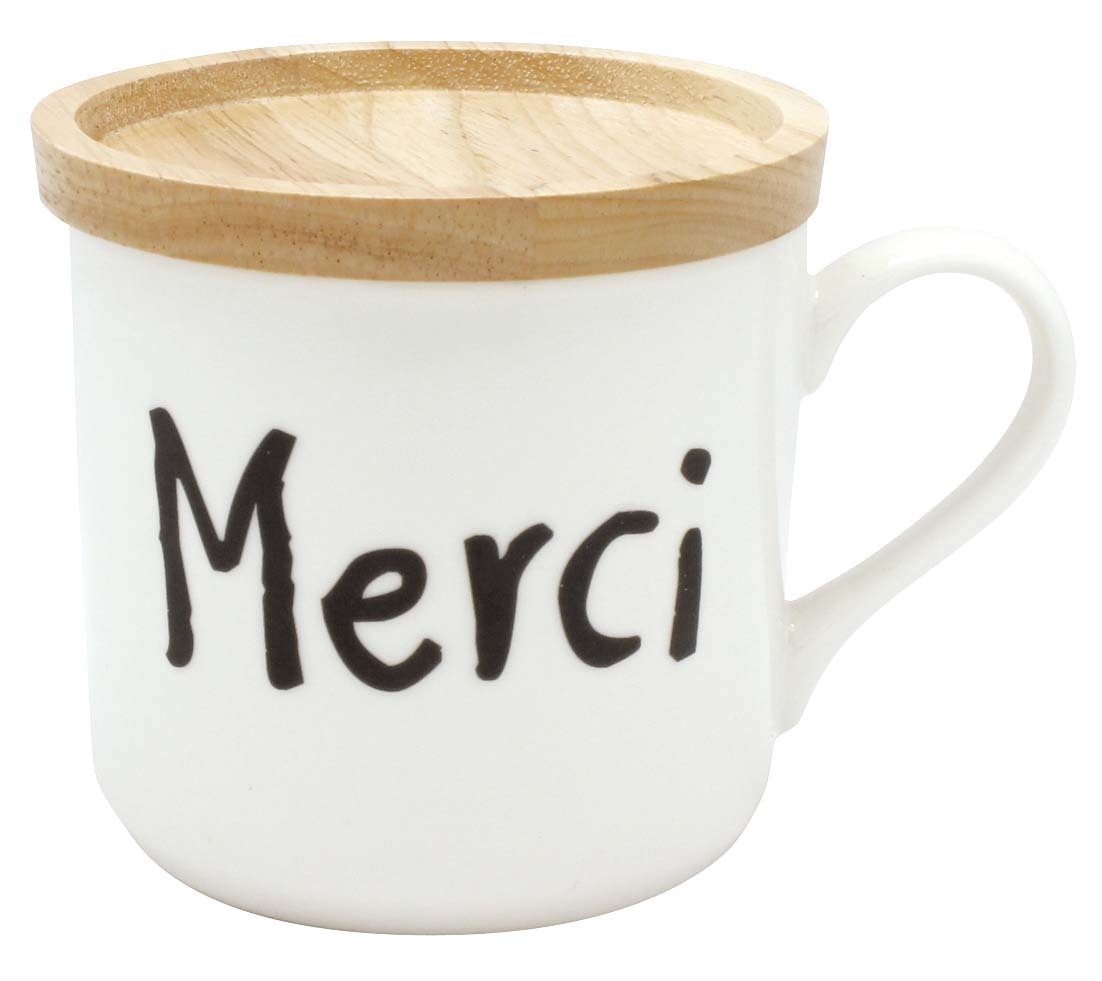 @【即決】▽Vivre 蓋付きマグ▽ Merci マグカップ カフェタイム おしゃれ おうち時間 リラックス コップ コーヒーカップ // 28702拍卖