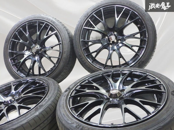 ●Weds Sport ウェッズスポーツ SA-20R 17インチ 7J +50 4H 4穴 PCD100 ホイール 205/45R17 2020年 タイヤ 4本 フィット ヤリス アクア拍卖