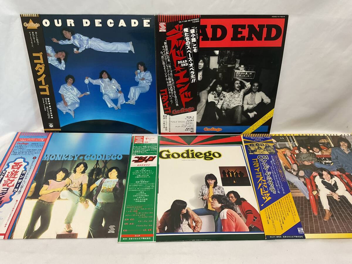 □邦楽LP ゴダイゴ LP5枚セット 帯付 ライナー有拍卖