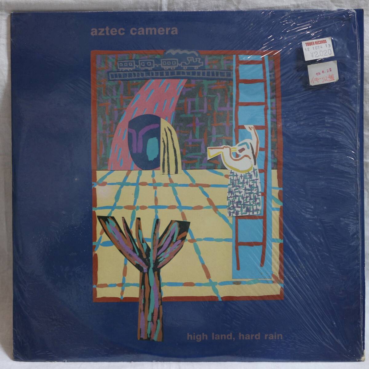 9575【LPレコード】aztec camera アズテック・カメラ/high land,hard rain ハイ・ランド・ハード・レイン/ROUGH 47/シュリンク付き開封済み拍卖
